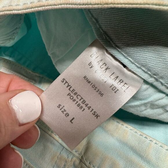 C’EST TOI Acid Blue Washed Distressed Mini Skirt Size Large NEW - Picture 4 of 5